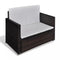 vidaXL - Tuinbank - poly - rattan - bruin