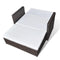 vidaXL - Tuinbank - poly - rattan - bruin