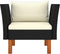 vidaXL - Tuinbank - poly - rattan - en - massief - eucalyptushout