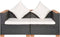 vidaXL - Tuinbank - poly - rattan - zwart