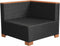 vidaXL - Tuinbank - poly - rattan - zwart