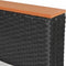 vidaXL - Tuinbank - poly - rattan - zwart
