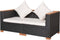 vidaXL - Tuinbank - poly - rattan - zwart