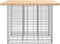vidaXL - Tuinbank - schanskorfontwerp - 100x102x72 - cm - massief - grenenhout