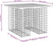 vidaXL - Tuinbank - schanskorfontwerp - 100x102x72 - cm - massief - douglashout