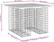 vidaXL - Tuinbank - schanskorfontwerp - 100x102x72 - cm - massief - grenenhout