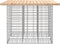 vidaXL - Tuinbank - schanskorfontwerp - 100x102x72 - cm - massief - grenenhout