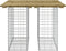 vidaXL - Tuinbank - schanskorfontwerp - 100x102x72 - cm - geïmpregneerd - hout