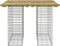 vidaXL - Tuinbank - schanskorfontwerp - 100x102x72 - cm - geïmpregneerd - hout