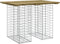 vidaXL - Tuinbank - schanskorfontwerp - 100x70x72 - cm - geïmpregneerd - hout