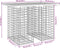vidaXL - Tuinbank - schanskorfontwerp - 100x70x72 - cm - geïmpregneerd - hout