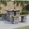 vidaXL - Tuinbank - schanskorfontwerp - 100x70x72 - cm - geïmpregneerd - hout