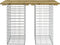vidaXL - Tuinbank - schanskorfontwerp - 100x70x72 - cm - geïmpregneerd - hout