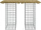 vidaXL - Tuinbank - schanskorfontwerp - 100x70x72 - cm - geïmpregneerd - hout