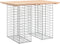 vidaXL - Tuinbank - schanskorfontwerp - 100x70x72 - cm - massief - grenenhout