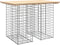 vidaXL - Tuinbank - schanskorfontwerp - 100x70x72 - cm - massief - grenenhout