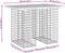 vidaXL - Tuinbank - schanskorfontwerp - 100x70x72 - cm - massief - grenenhout