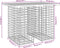 vidaXL - Tuinbank - Schanskorfontwerp - 100x70x72 - cm - massief - grenenhout