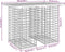vidaXL - Tuinbank - schanskorfontwerp - 100x70x72 - cm - massief - grenenhout