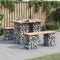 vidaXL - Tuinbank - schanskorfontwerp - 100x70x72 - cm - massief - grenenhout