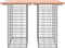 vidaXL - Tuinbank - Schanskorfontwerp - 100x70x72 - cm - massief - grenenhout