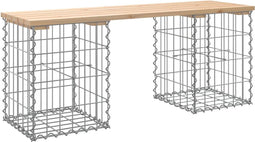 vidaXL - Tuinbank - Schanskorfontwerp - 103x31x42 - cm - massief - grenenhout