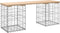 vidaXL - Tuinbank - Schanskorfontwerp - 103x31x42 - cm - massief - grenenhout