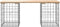 vidaXL - Tuinbank - Schanskorfontwerp - 103x31x42 - cm - massief - grenenhout