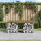 vidaXL - Tuinbank - schanskorfontwerp - 103x44x42 - cm - geïmpregneerd - hout