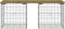 vidaXL - Tuinbank - schanskorfontwerp - 103x44x42 - cm - geïmpregneerd - hout