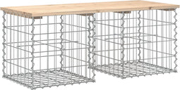 vidaXL - Tuinbank - Schanskorfontwerp - 103x44x42 - cm - massief - grenenhout