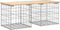 vidaXL - Tuinbank - Schanskorfontwerp - 103x44x42 - cm - massief - grenenhout