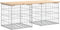 vidaXL - Tuinbank - Schanskorfontwerp - 103x44x42 - cm - massief - grenenhout