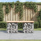 vidaXL - Tuinbank - Schanskorfontwerp - 103x44x42 - cm - massief - grenenhout
