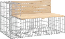 vidaXL - Tuinbank - schanskorfontwerp - 122x71x65,5 - cm - massief - grenenhout