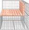 vidaXL - Tuinbank - schanskorfontwerp - 122x71x65,5 - cm - massief - douglashout