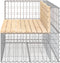 vidaXL - Tuinbank - schanskorfontwerp - 122x71x65,5 - cm - massief - grenenhout