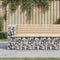 vidaXL - Tuinbank - schanskorfontwerp - 122x71x65,5 - cm - massief - grenenhout