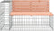vidaXL - Tuinbank - schanskorfontwerp - 122x71x65,5 - cm - massief - douglashout