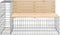 vidaXL - Tuinbank - schanskorfontwerp - 122x71x65,5 - cm - massief - grenenhout
