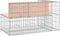 vidaXL - Tuinbank - schanskorfontwerp - 122x71x65,5 - cm - massief - douglashout