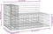 vidaXL - Tuinbank - schanskorfontwerp - 122x71x65,5 - cm - geïmpregneerd - hout