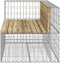 vidaXL - Tuinbank - schanskorfontwerp - 122x71x65,5 - cm - geïmpregneerd - hout