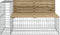 vidaXL - Tuinbank - schanskorfontwerp - 122x71x65,5 - cm - geïmpregneerd - hout