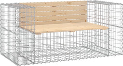 vidaXL - Tuinbank - schanskorfontwerp - 143x71x65,5 - cm - massief - grenenhout