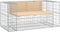 vidaXL - Tuinbank - schanskorfontwerp - 143x71x65,5 - cm - massief - grenenhout