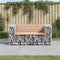 vidaXL - Tuinbank - schanskorfontwerp - 143x71x65,5 - cm - massief - douglashout