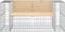 vidaXL - Tuinbank - schanskorfontwerp - 143x71x65,5 - cm - massief - grenenhout