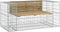 vidaXL - Tuinbank - schanskorfontwerp - 143x71x65,5 - cm - geïmpregneerd - hout