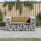 vidaXL - Tuinbank - schanskorfontwerp - 143x71x65,5 - cm - geïmpregneerd - hout